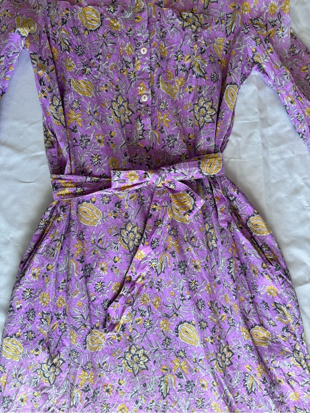 DRA anthroplogie floral cotton dress M/L - Picture 3 of 11